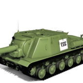 Isu-152 Soviet Military Tank Destroyer