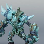Game Character Ice Golem Concept