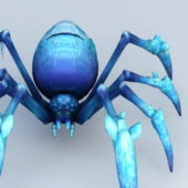 Ice Spider Animal Character
