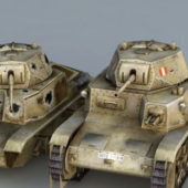 Military Italian M13 Tank