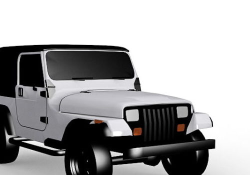 Jeep Wrangler Sahara Car Vehicle Free 3D Model - .Max - 123Free3DModels
