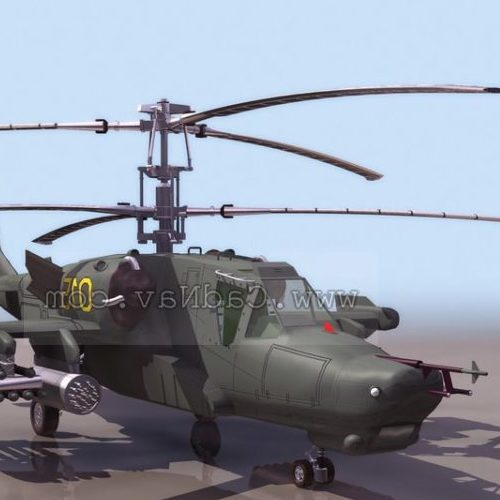 Russian Ka-50 Anti Armour Helicopter
