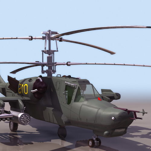 Russian Ka-50 Attack Helicopter