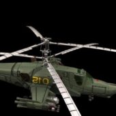 Military Kamov Ka-50 Attack Helicopter