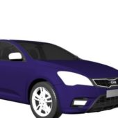 Purple Kia Ceed Compact Car