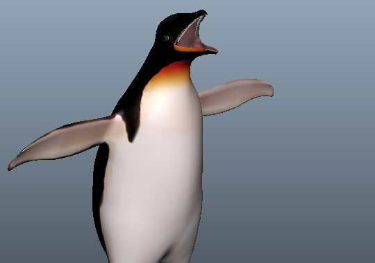 King Penguin Cartoon Character
