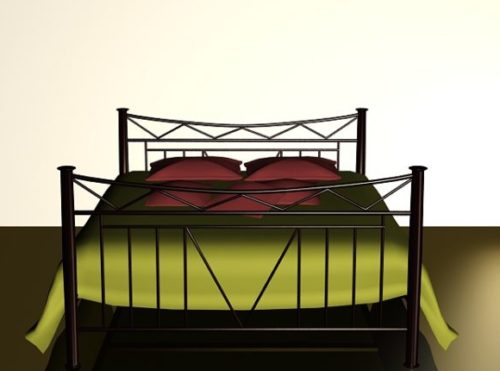 King Size Metal Frame Bed