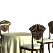 Kitchen Table 4 Chairs Set