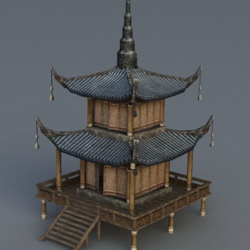 Ancient Korean Pagoda Building