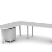 L-shape Module Office Workstation Table Furniture