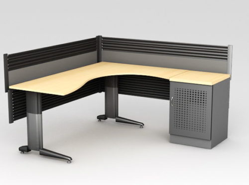 L-shaped Office Workstation Furniture