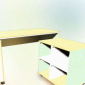 Furniture L Shaped Office Desk With Cabinets