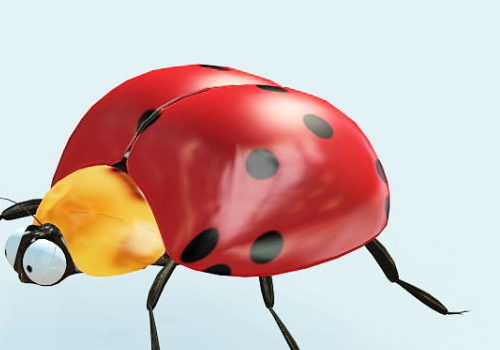 Cartoon Lady Beetle