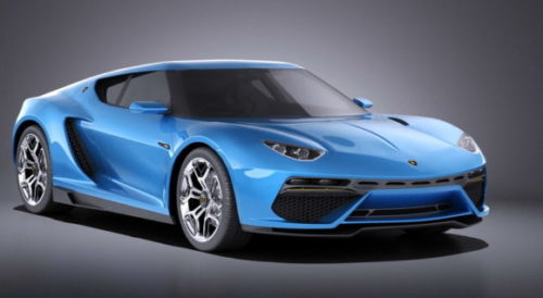 Blue Lamborghini Asterion Car