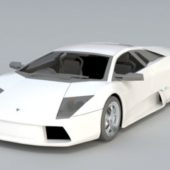 White Lamborghini Aventador Car