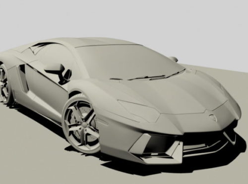 Lamborghini Gallardo Super Car 3D Model - .Max - 123Free3Dmodels