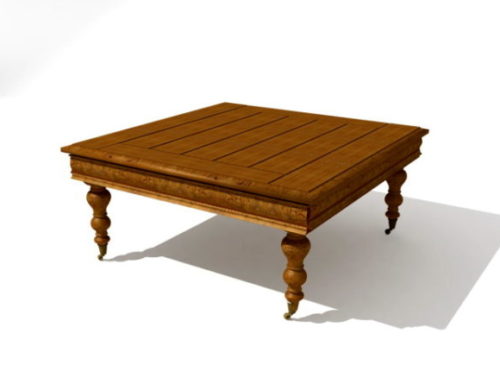 Large Square Vintage Coffee Table