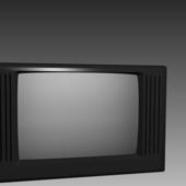 Larger Crt Television Lowpoly