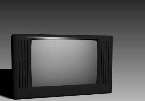 Larger Crt Television Lowpoly