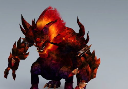 Lava Beast Game Character