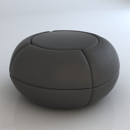 Black Leather Ball Sofa Furniture