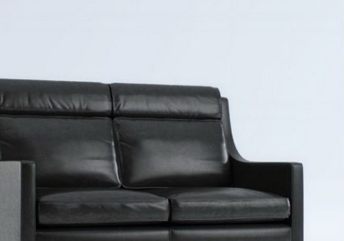 Premium Leather Settee Loveseat | Furniture