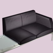 Leather Sofa Furniture With Table