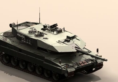 Military German Leopard 2 Tank