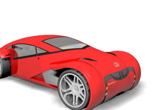 Red Lexus Future Concept Car