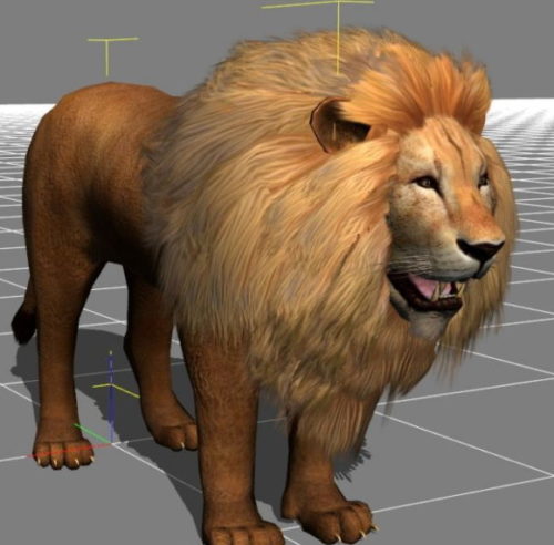 Lion Animal Avatar Free 3D Model - .Obj - 123Free3DModels