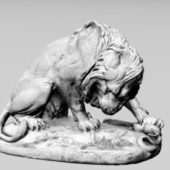Animal Lion Sculpture