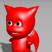 Little Devil Cartoon Animated Rig