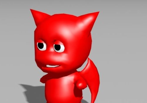 Little Devil Cartoon Animated Rig