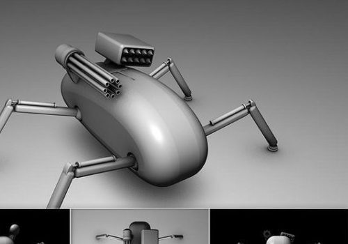 Little Fighting Insect Robot Characters