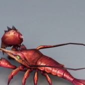 Cartoon Lobster Monster