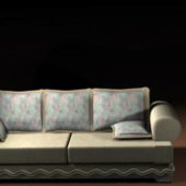 Loveseat Furniture With Throw Pillow