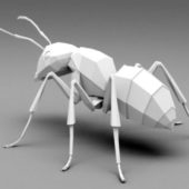 Lowpoly Ant Animal