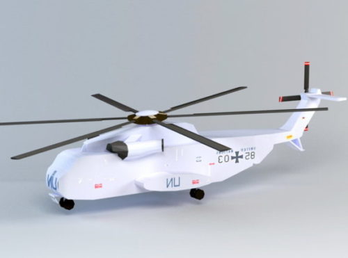 Low Poly Military Helicopter