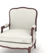 Luxury Leather Armchair Upholstered Furniture