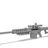 Military M107 Barrett Rifle Gun