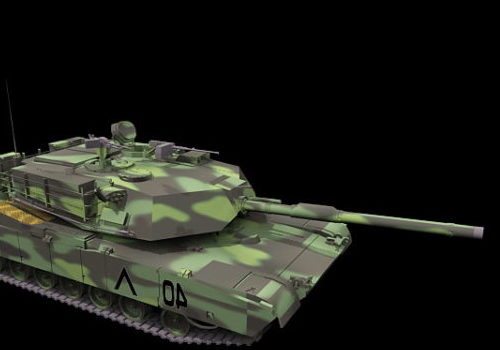 Us Military M1a1 Abrams Tank V1