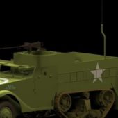 Military M3 Half-track Armored Vehicle