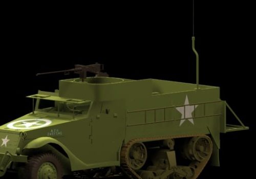 Military M3 Half-track Armored Vehicle