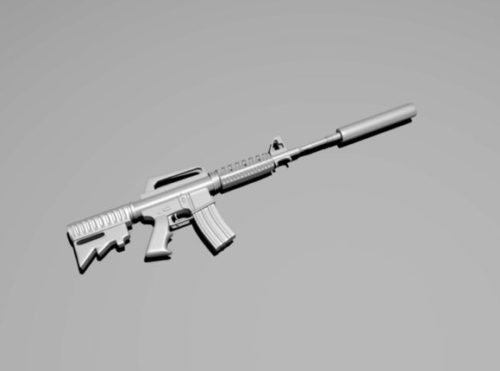 M4a1 Gun With Silencer