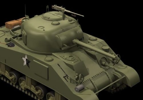 Military M4a3 Sherman Medium Tank