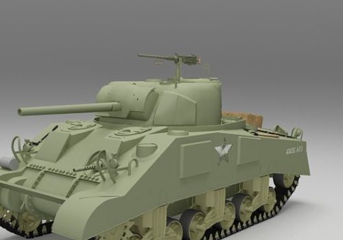 Military M4a3 Sherman Tank