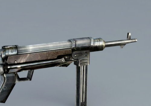 Ww2 Weapon Mp-40 Submachine Gun