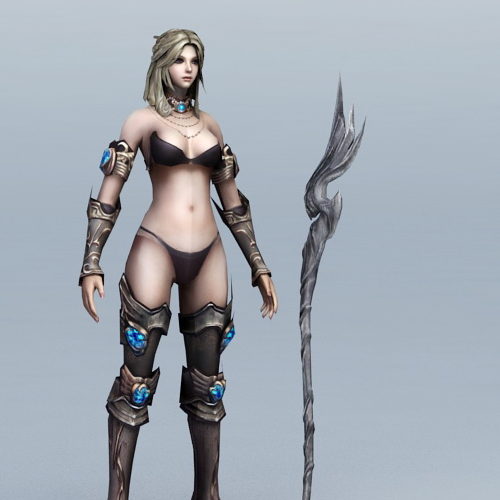 Mage Woman Game Character