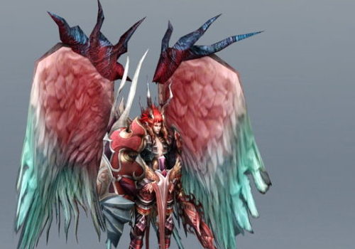 Male Angel Warrior Character