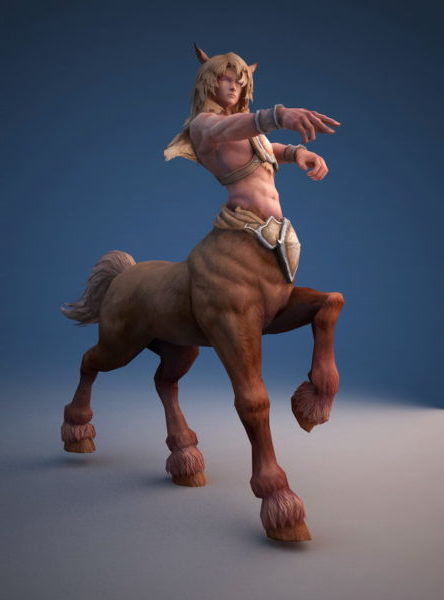 Male Centaur Character Rigged